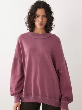 Free People We the Free Palm Springs Pullover Sweatshirt size L NWOT
